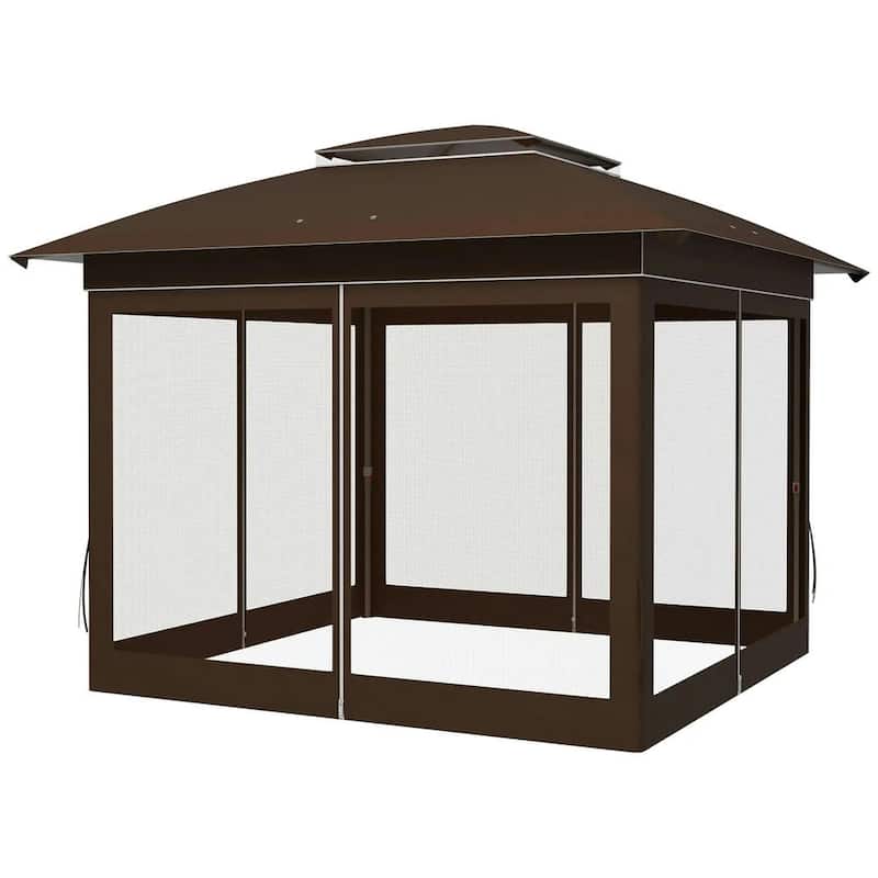 12' x 12' Pop Up Canopy Tent with 137 sq, Netting and Carry Bag