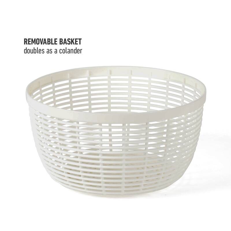 Calphalon Aero 6.3 Qt Salad Spinner, Fruit Wahser, Fruit Washing Bowl with Strainer, Vegertable Cleaner