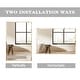 preview thumbnail 35 of 66, Rectangle Metal Framed Beveled Edge Bathroom Vanity Mirror