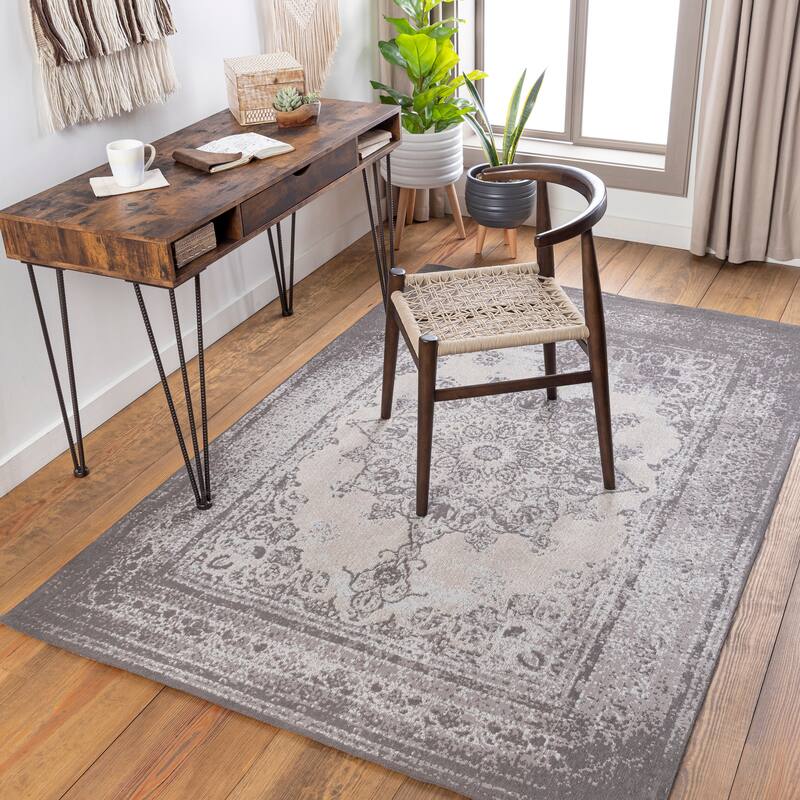 Artistic Weavers Harrower Vintage Medallion Area Rug - 2' x 3' - Charcoal