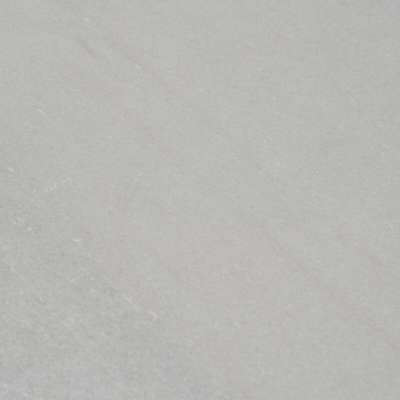 Modern Round Marble Top Accent Side Table with Sculptural Metal Base