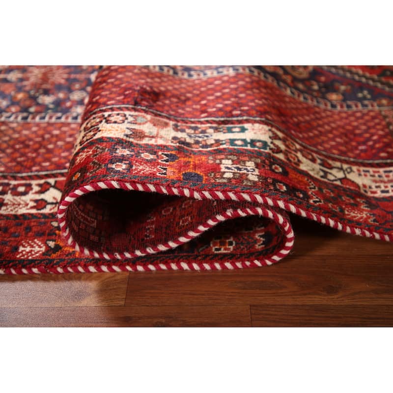 Kashkoli Persian Vintage Area Rug Handmade Wool Carpet - 5'5"x 9'1"