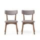 preview thumbnail 61 of 76, Chazz Mid Century Upholstered Dining Chairs (Set of 2) by Christopher Knight Home