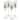 Spode Set of 4 Christmas Tree Champagne Flutes - 2.75" D x 10.25" H