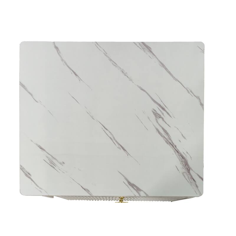 GDF Studio - Gege Modern Extendable Coffee Table with Storage Drawers, Swivel Top, and Wheels