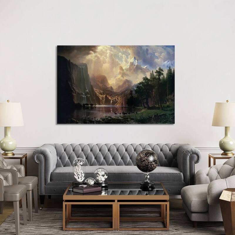 iCanvas "Among Sierra Nevada In California" by Albert Bierstadt Canvas Print