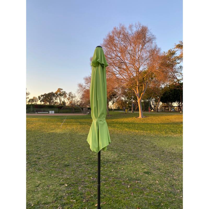 9ft Octagon Lime Green Market Umbrella Tilt/Crank