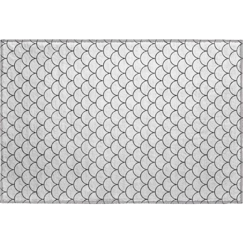 Premium Washable Super Soft Geo Scallops Mayfield Rug