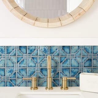 SomerTile Luna Diva Porcelain Mosaic Floor Tile