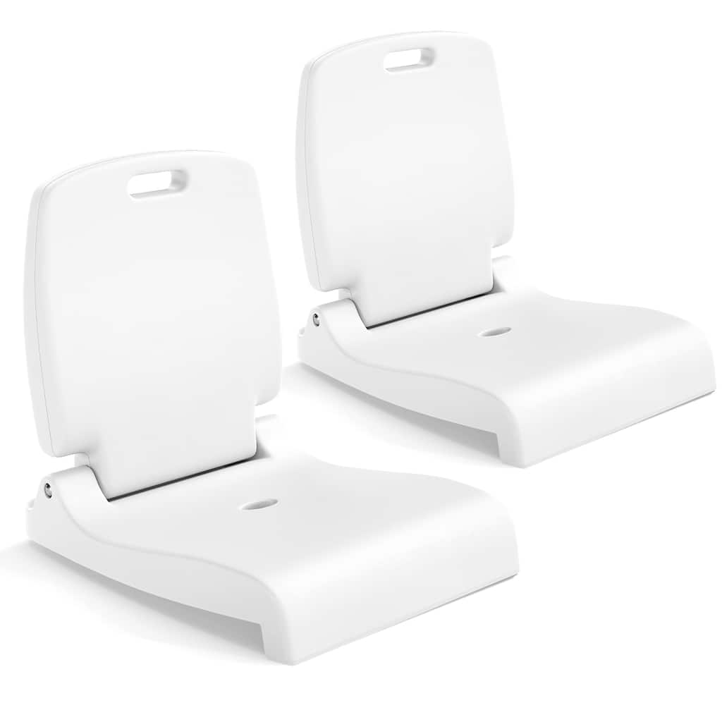 Gymax 2PCS Poolside Chairs for Edge of Pool Foldable Outdoor Pool
