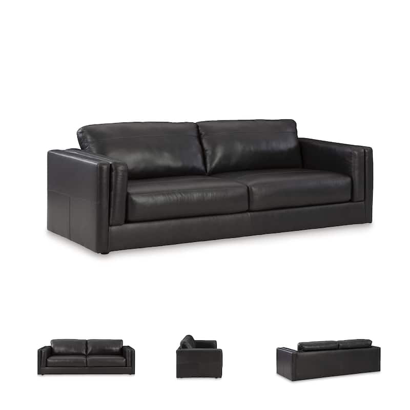 Signature Design by Ashley Amiata Onyx Sofa - 96"W x 41"D x 35"H