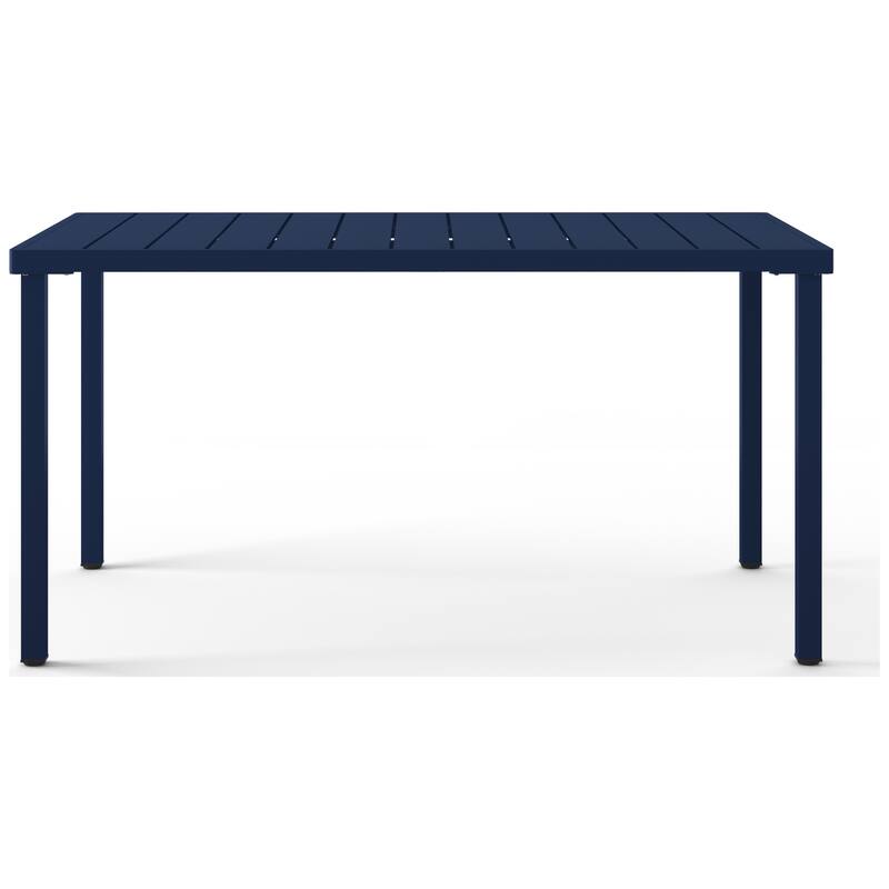 Frond and Form 59 Inch By 35.4 Inch Outdoor Steel Rectangular Dining Table