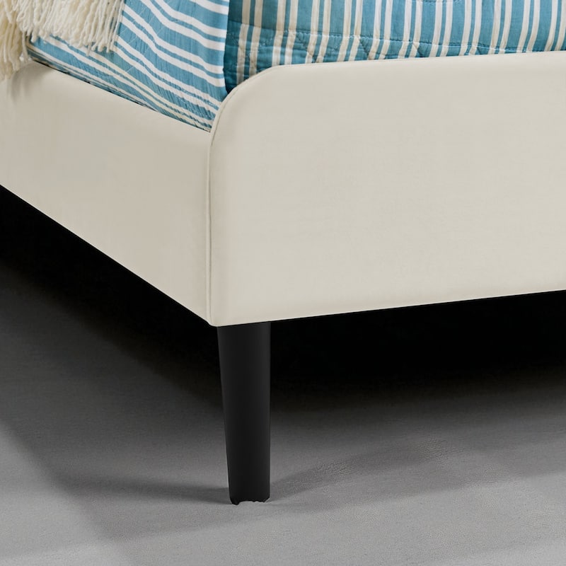 Twin Size Upholstered Platform Sofa Bed with Velvet Cushions and 2 Storage Drawers, Convertible Daybed Frame