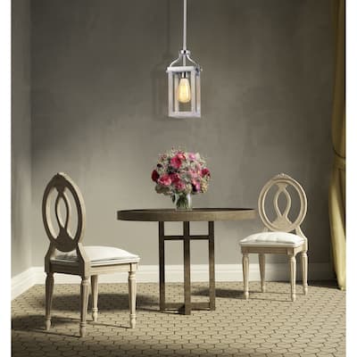Eglo Montrose Acacia Wood and Brushed Nickel Mini Pendant