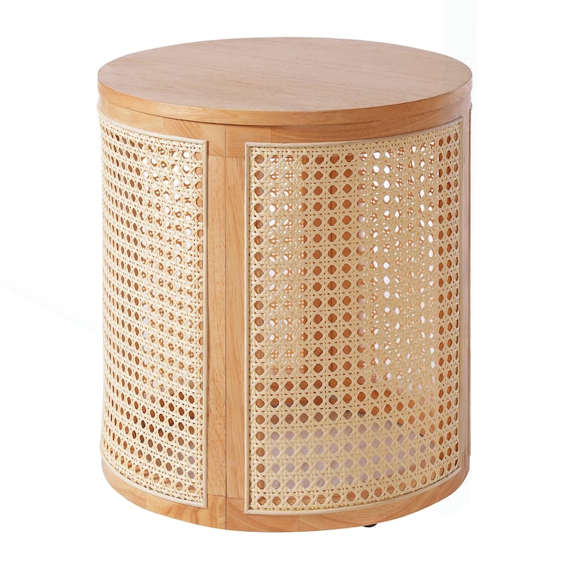 Charming Solid Wood Side Table with Versatile Appeal