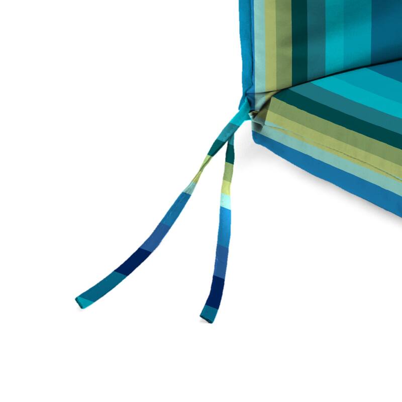 21" x 44" Outdoor Chair Cushion with Ties and Loop - 44'' L x 21'' W x 3.5'' H