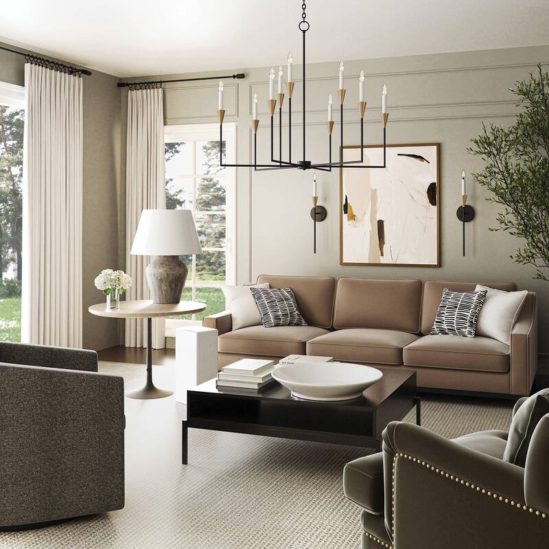 Avant 9-Light Chandelier - 41.75"W x 35.25"H