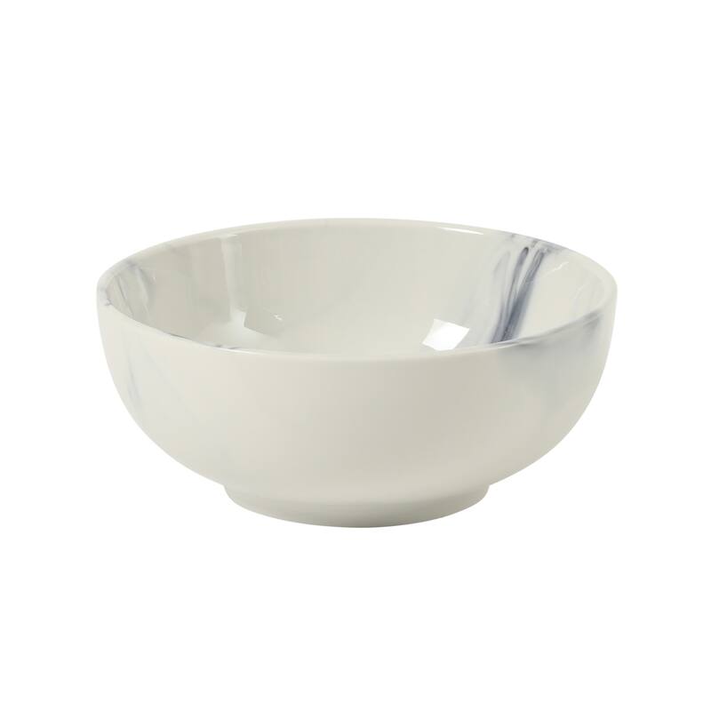 Gibson Home Cloudlight 12 Piece Plates and Bowls Dishes - Decorated Porcelain Ceramic Dinnerware Set - Service for 4