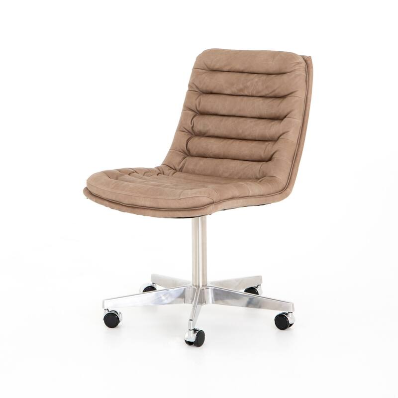 Tyler Desk Chair-Natural Washed Mushroom - Brown