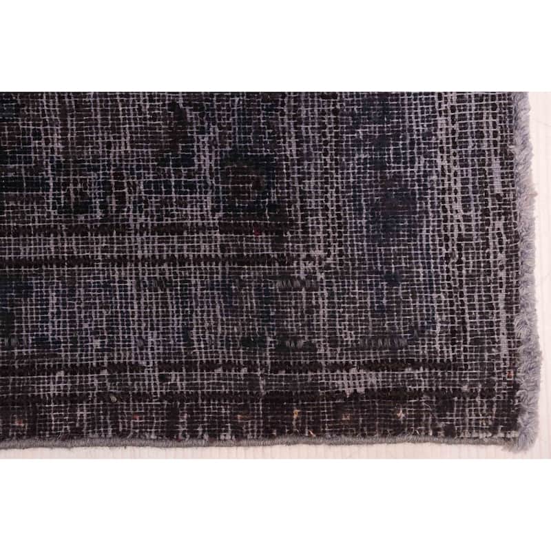 ECARPETGALLERY Hand-knotted Color Transition Dark Burgundy Wool Rug - 9'6 x 12'9