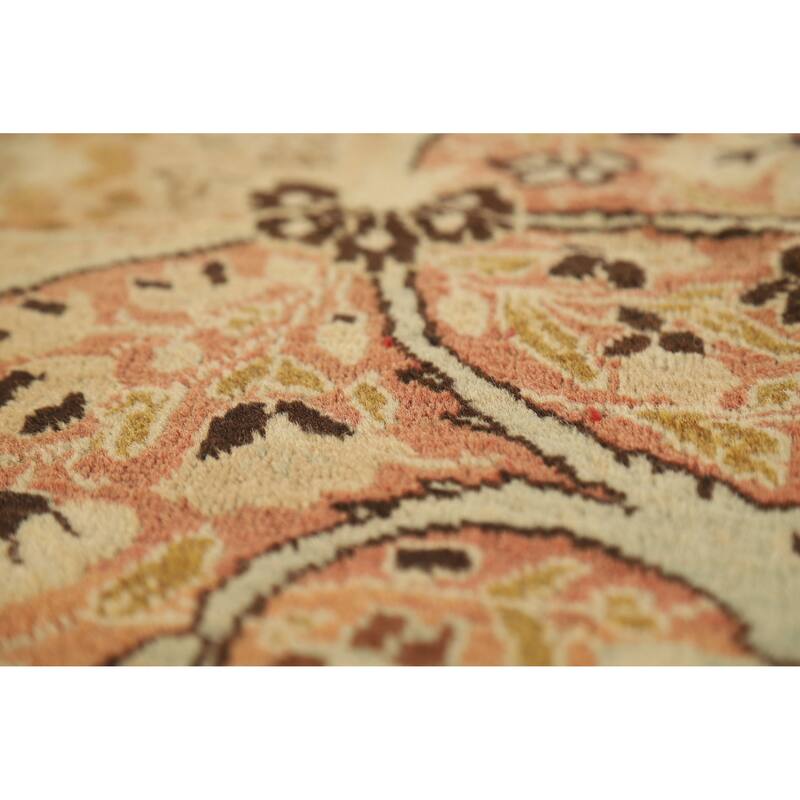 Vegetable Dye Tabriz Haj Jalili Persian Rug Hand-Knotted Wool Carpet - 9'3"x 12'9"