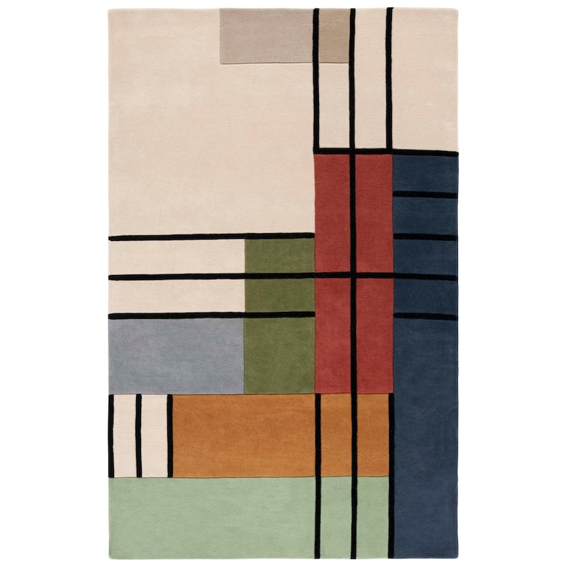 SAFAVIEH Handmade Rodeo Aleksandra Drive Mid-Century Modern Wool Rug