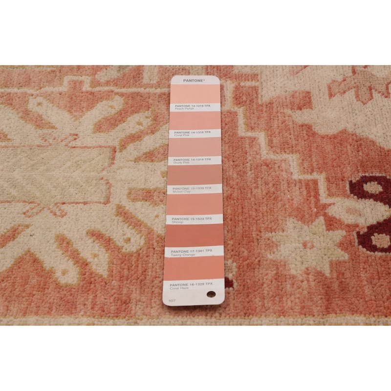 ECARPETGALLERY Hand-knotted Peshawar Finest Red Wool Rug - 7'11 x 10'0