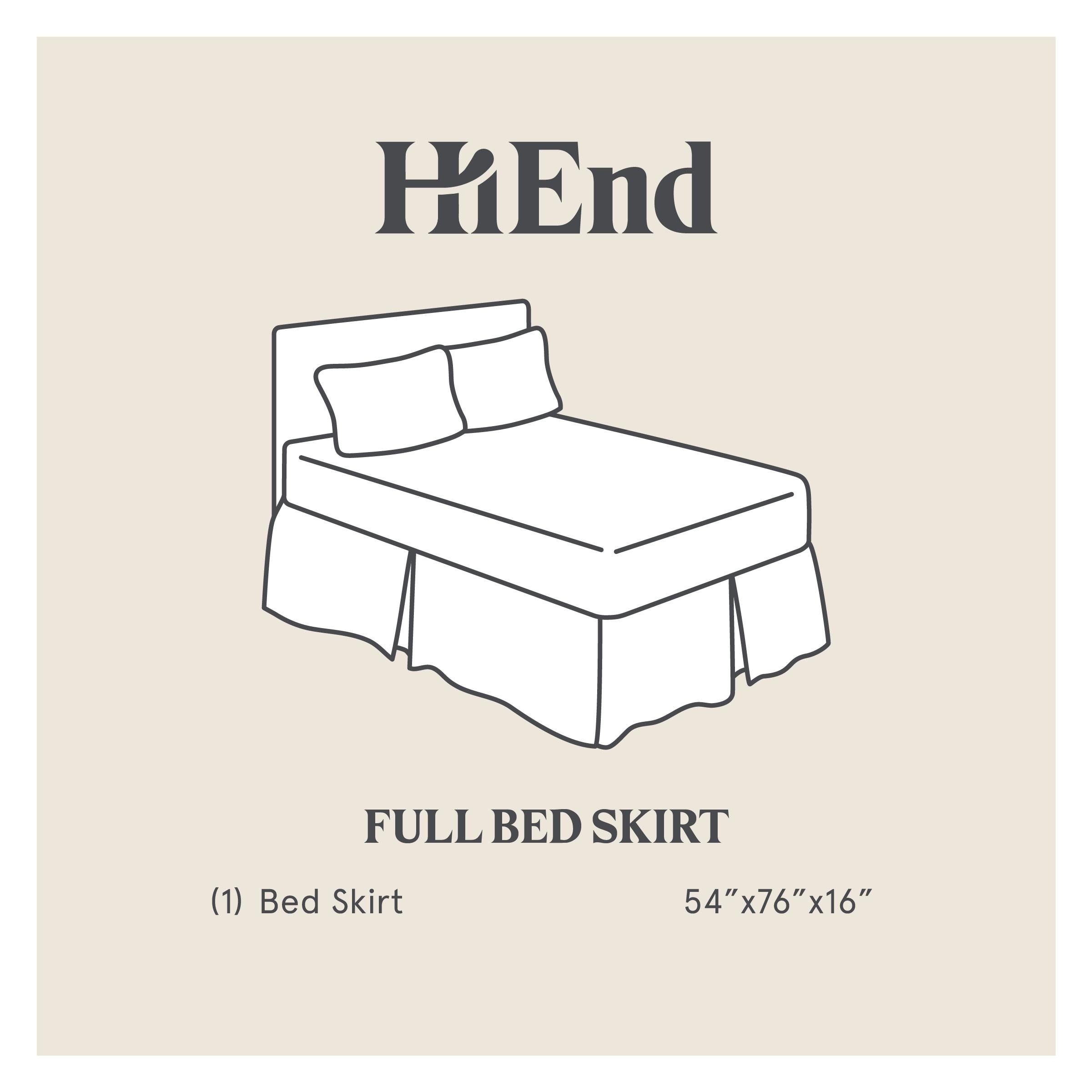 Blue denim bed skirt shop