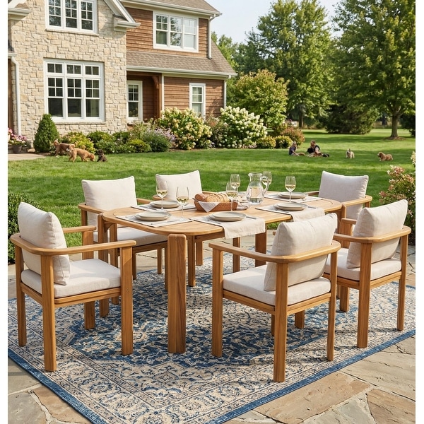 Christopher Knight Home - Kaja Outdoor 7-Piece Dining Set - On