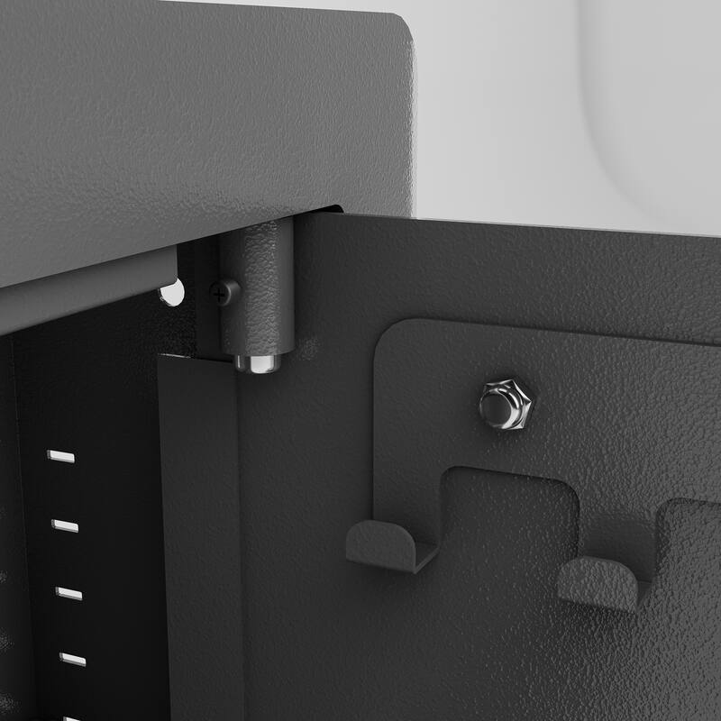 Anmytek Hidden In Wall Safe with Digital Keypad Black Security Gun Safe for Firearms