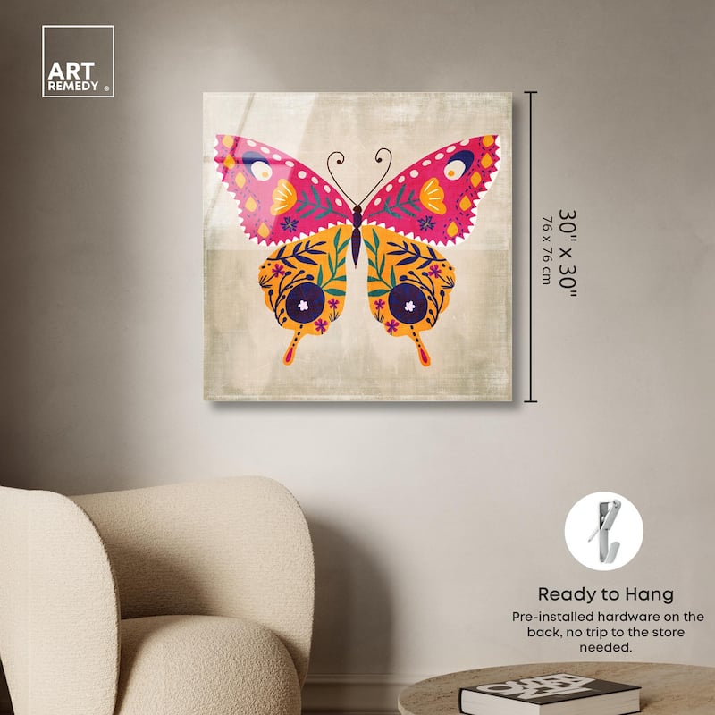 Butterfly Wings II Acrylic by Art Remedy, Ready to Hang