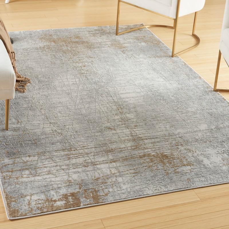 Nourison Home Texture Indoor only Cream / Ivory Abstract Area Rug