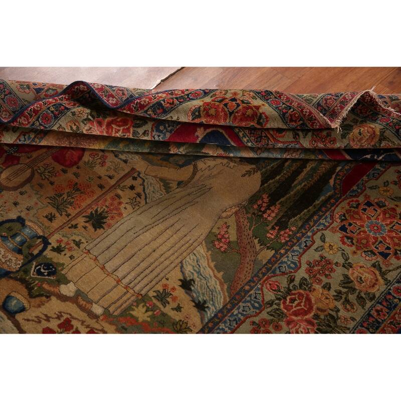 Pre-1900 Antique Masterpiece Vegetable Dye Tabriz Persian Rug - 4'7" x 6'4"