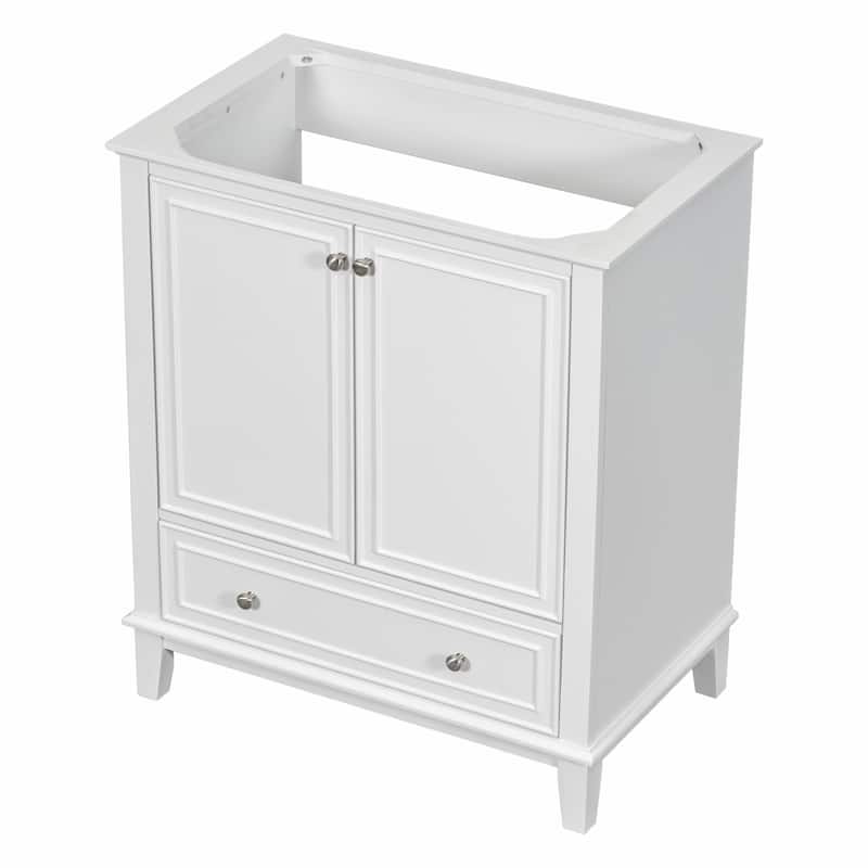 30" Bathroom Vanity Base Cabinet with Doors and Drawer