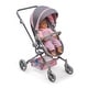 preview thumbnail 6 of 9, Badger Basket Daydream Multi-Function Single Doll Pram & Stroller - Gray/Pink