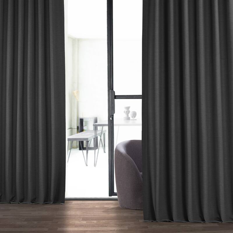 Exclusive Fabrics Smoked Truffle Bellino Room Darkening Curtain (1 Panel)
