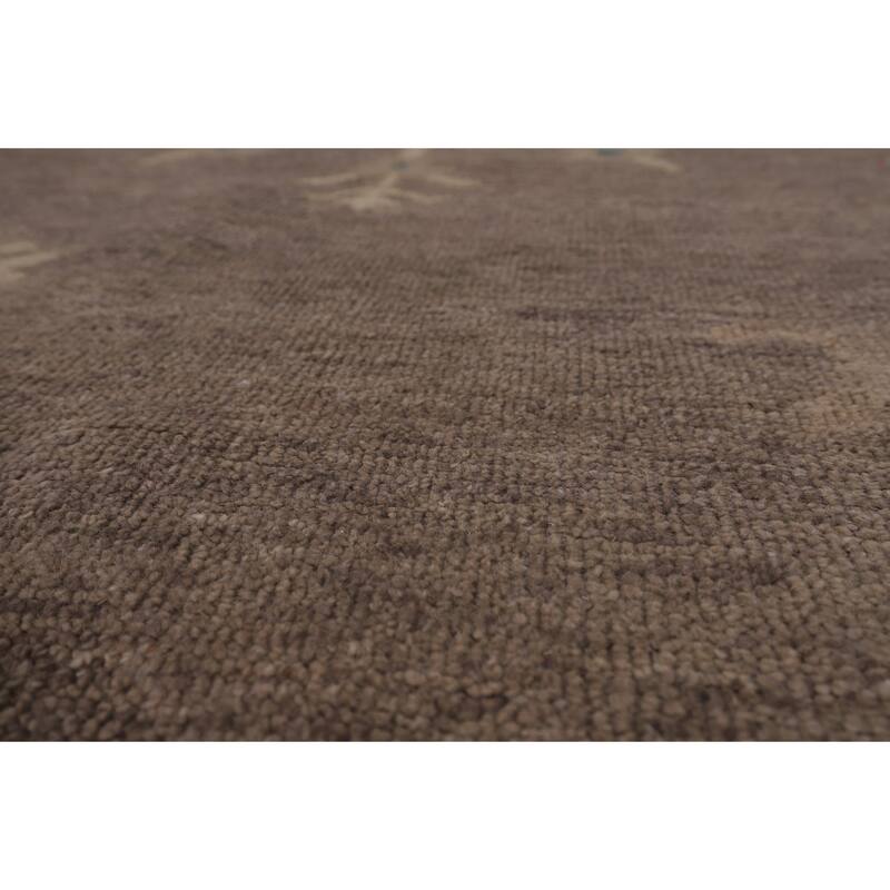 Oushak Turkish Large Area Rug Vegetable Dye Handmade Wool Carpet - 10'0"x 14'3"