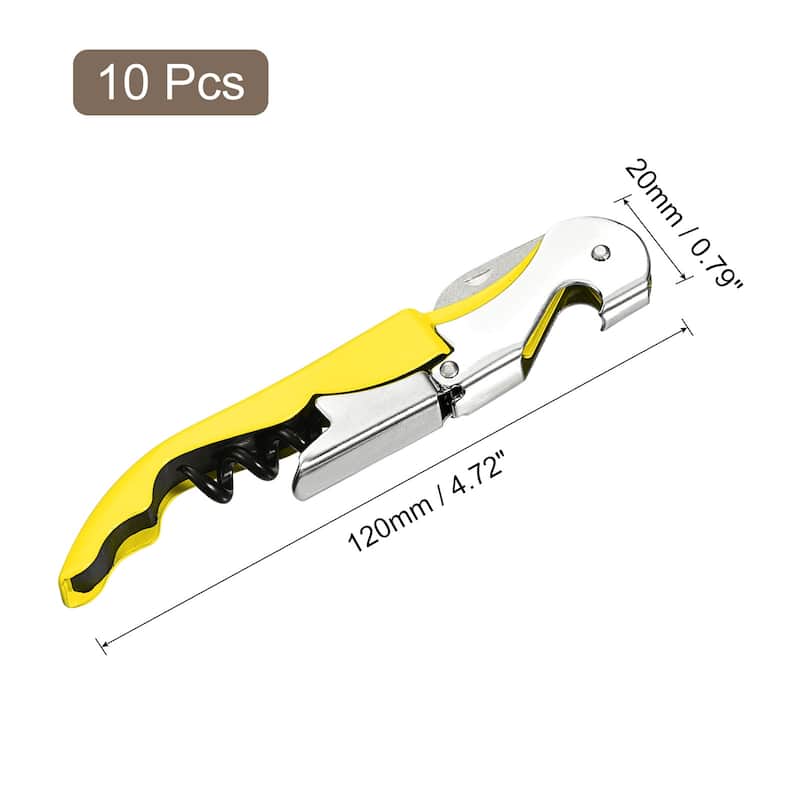10Pcs 5" Wine Openers Waiter Corkscrew Red Wine Bottle Opener