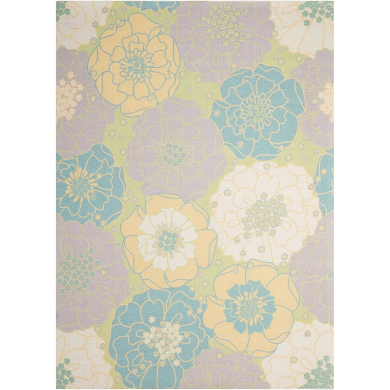 Nourison & Garden Floral Indoor / Outdoor Area Rug