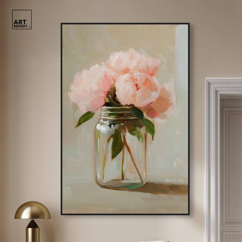 Jar of Petals Canvas by Art Remedy