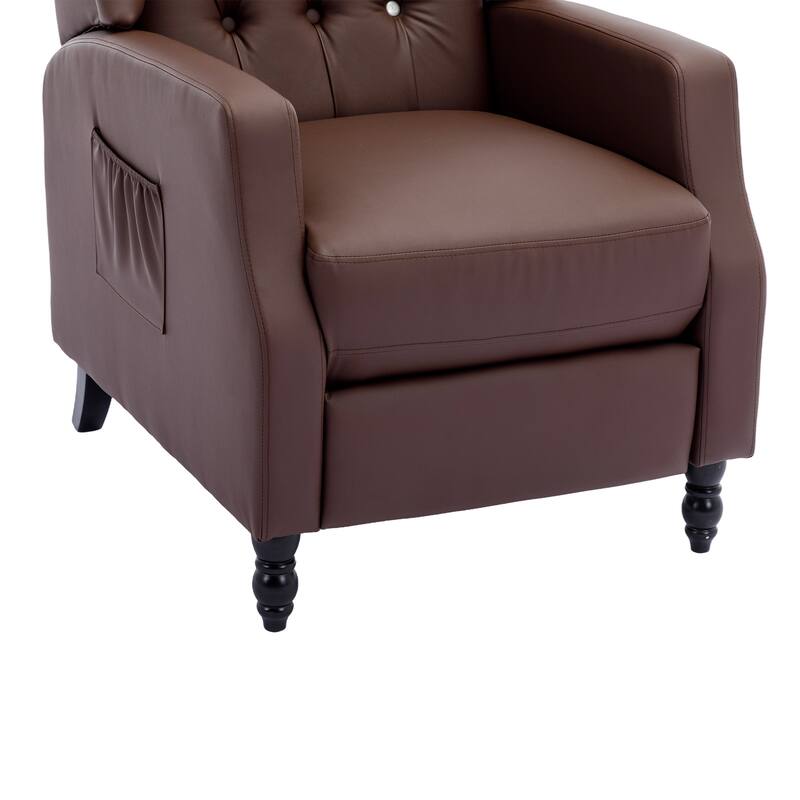 PU Leather Upholstered Recliner Chair