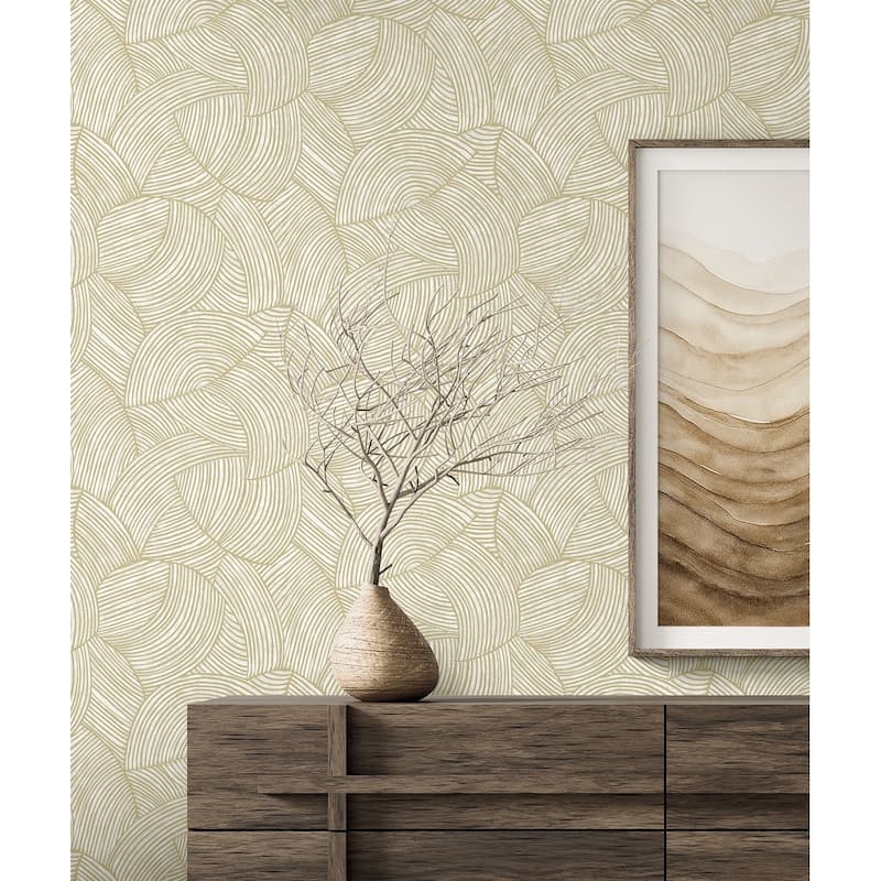 Seabrook Designs Stellara Palms Non-Woven Unpasted Wallpaper