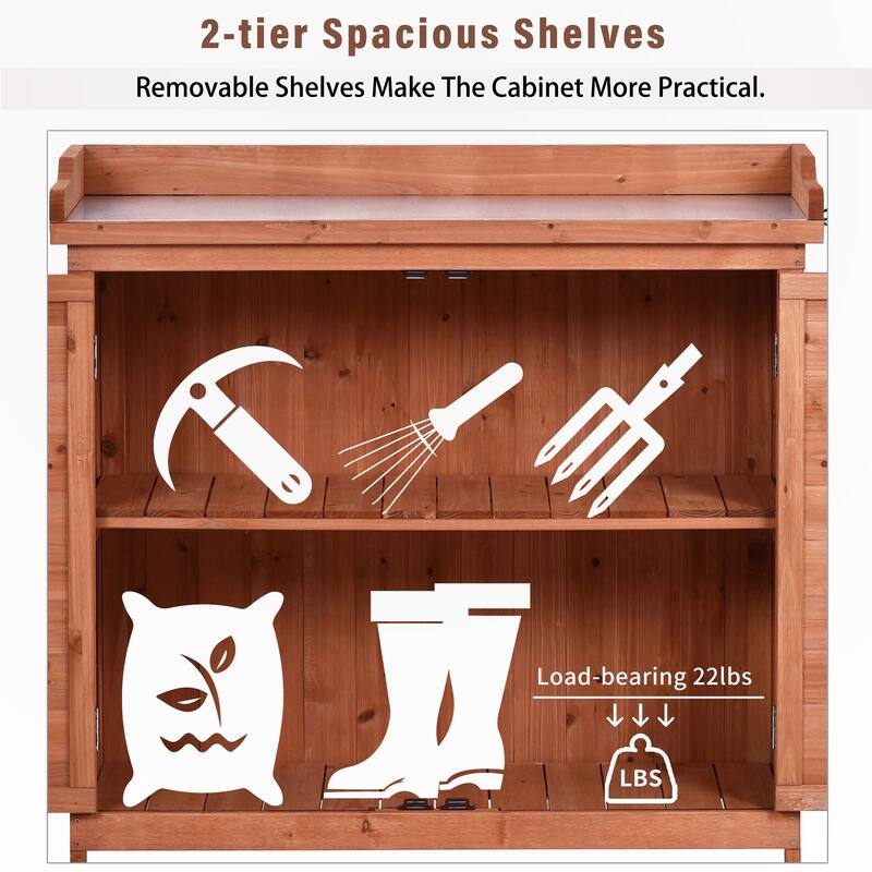 Outdoor Potting Bench Table