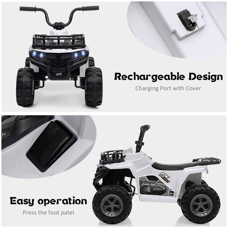 12V Kids Electric ATV Ride-On Car with Audio