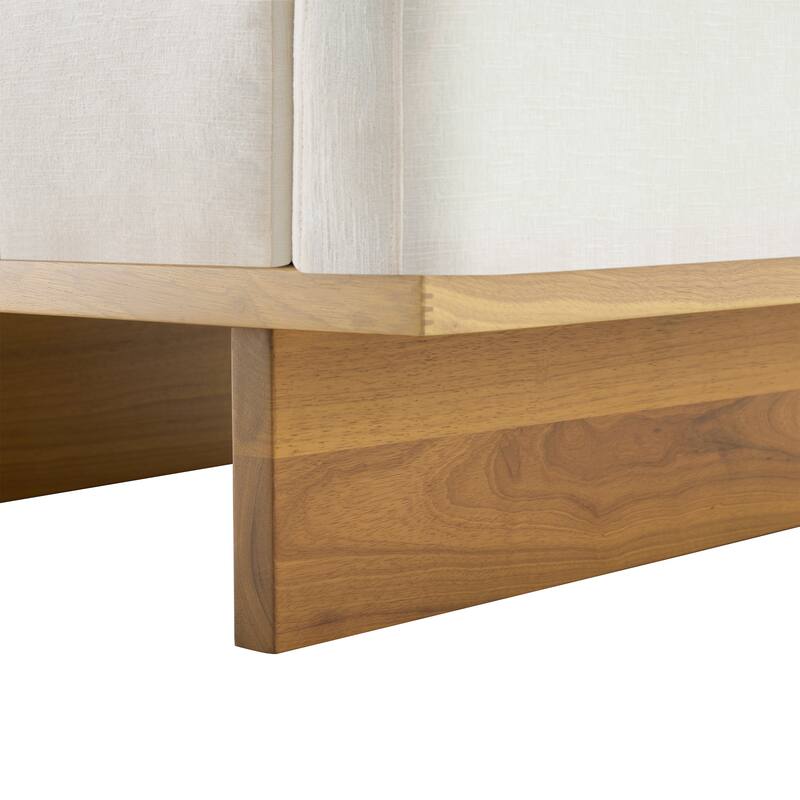 Christopher Knight Home - Modern Wooden Upholstered Accent Chair with Ergonomic Comfort