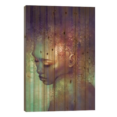 Camouflage Print On Wood by Anna Dittmann - Multi-Color