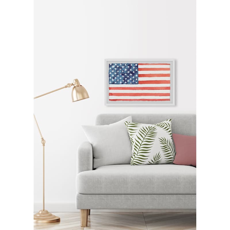 'Flag of America' Framed Painting Print