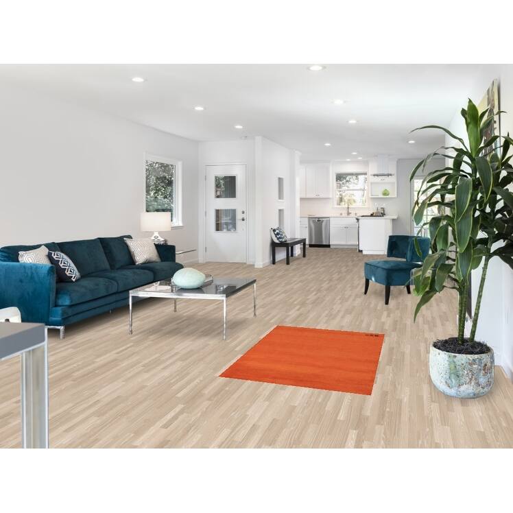 Gabbeh Oriental Rug Hand-Knotted Foyer Wool Carpet - 2'9" x 4'0"