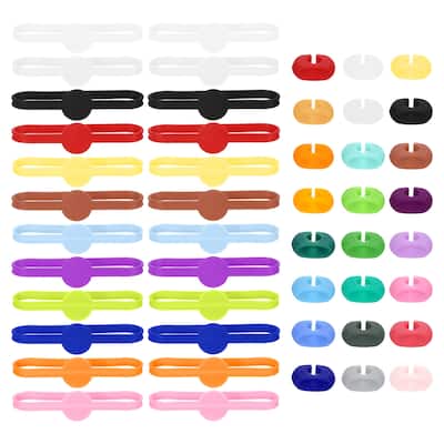 48Pcs Wine Glass Markers Silicone Drink Marker Wine Glass Charm Markers - Red - 9 CM