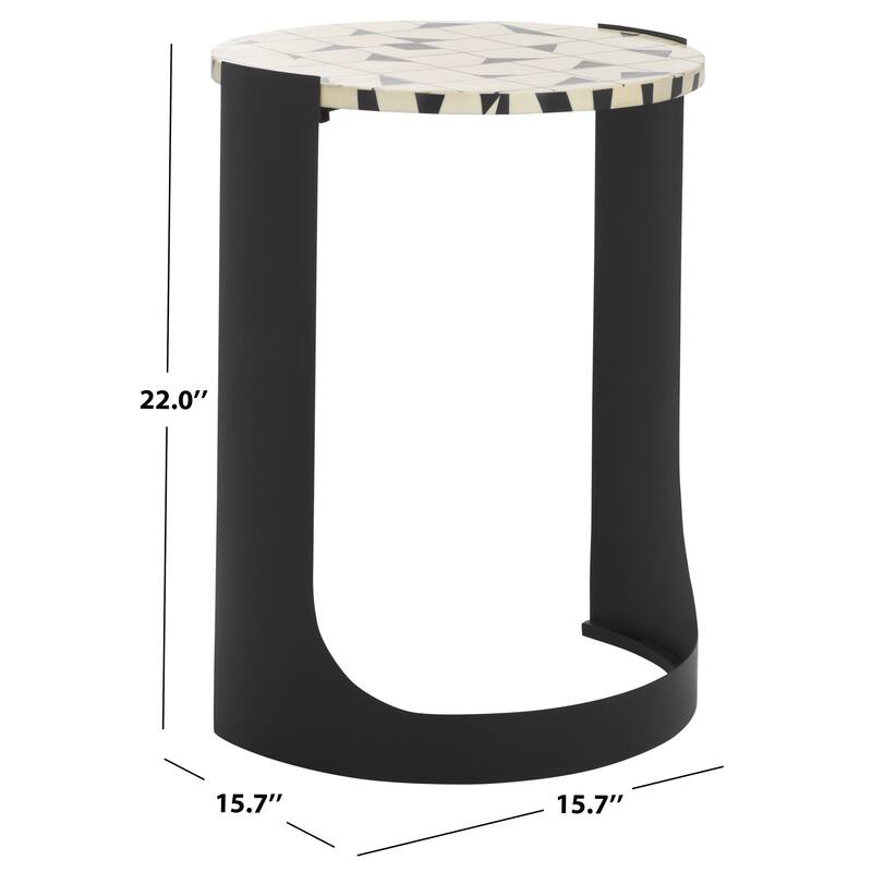 SAFAVIEH Couture Tomlinson Accent Table, Fully Assembled - 16"W x 16"D x 22"H